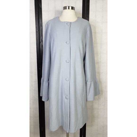 Nanette Lepore Jackets & Blazers - Nanette Lepore 100% Wool Long Bell Sleeve Coat. Size: L